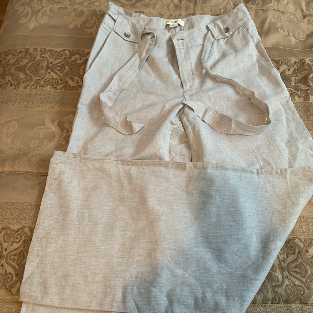 Gray Banana Republic linen pants